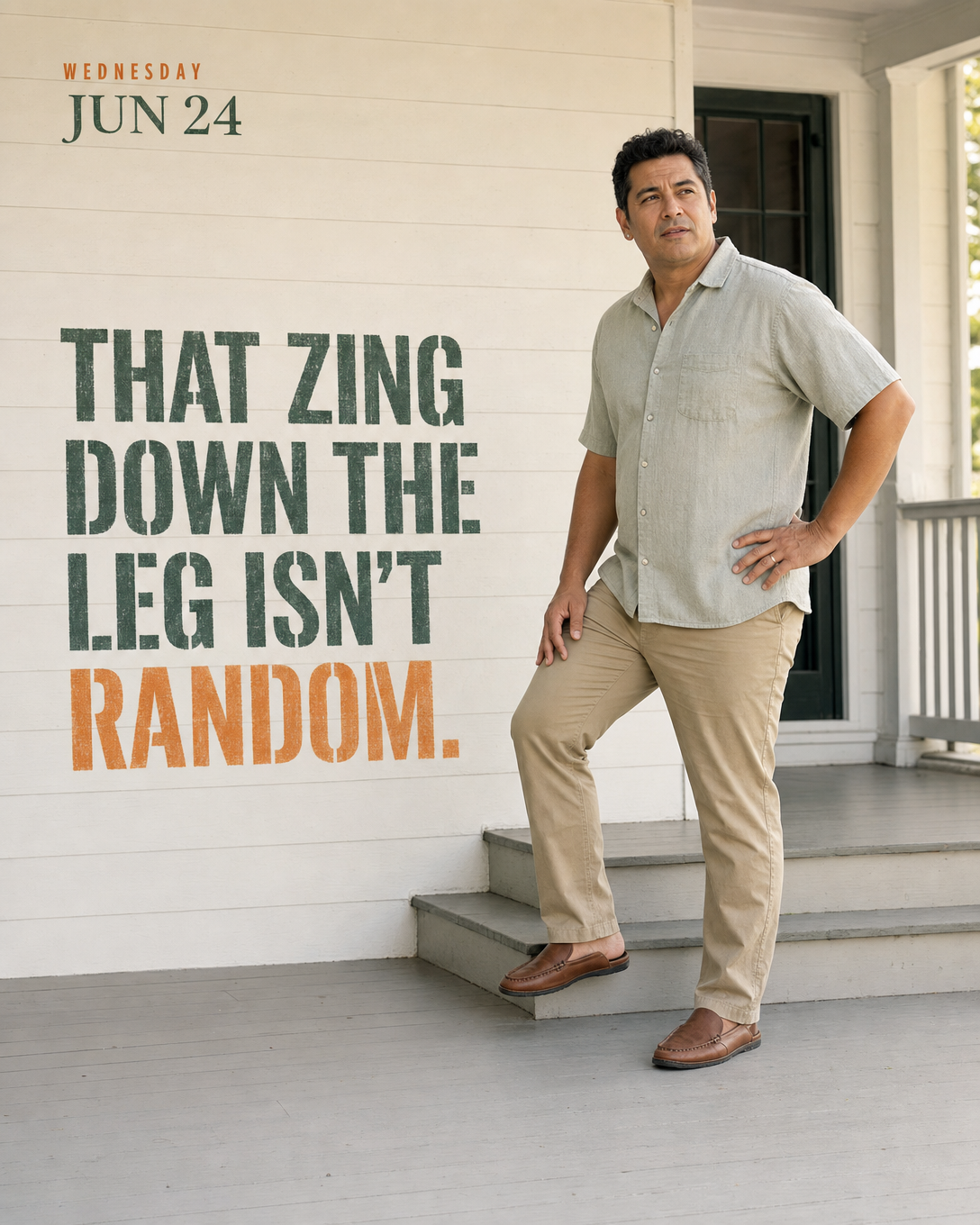 That zing down the leg isn't random.