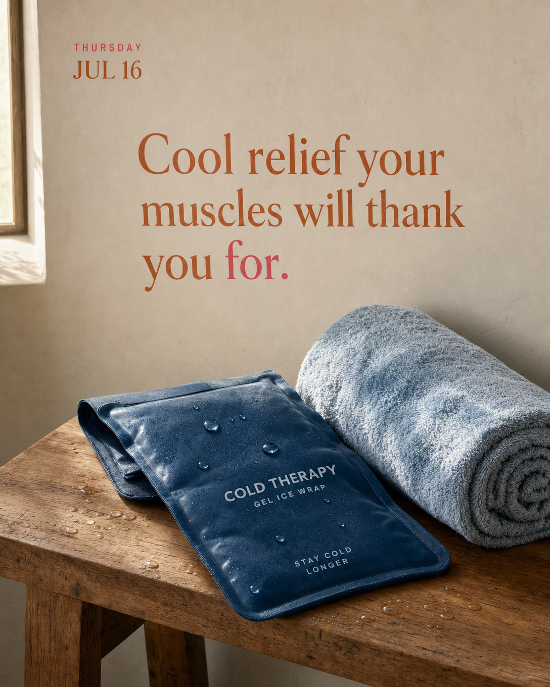 Cool relief your muscles will thank you for